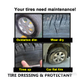 Spray de aderezo de neumáticos Aceite de silicona para el brillo de los neumáticos